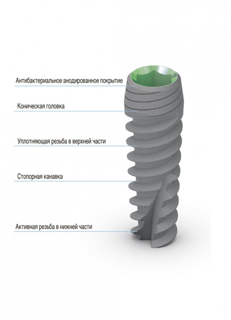 Конусный имплантат SPIRAL CONE (CSI)